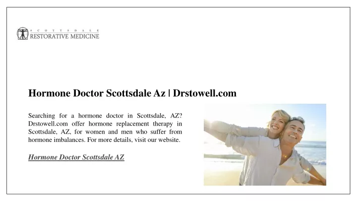 hormone doctor scottsdale az drstowell com