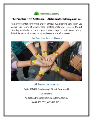Pte Practise Test Software | Alchemistacademy.com.au