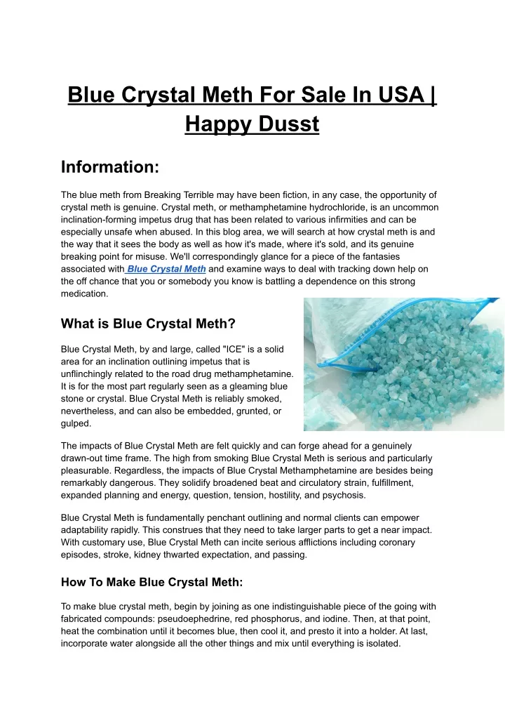 blue crystal meth for sale in usa happy dusst