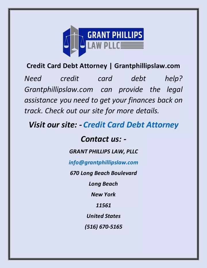 credit card debt attorney grantphillipslaw com