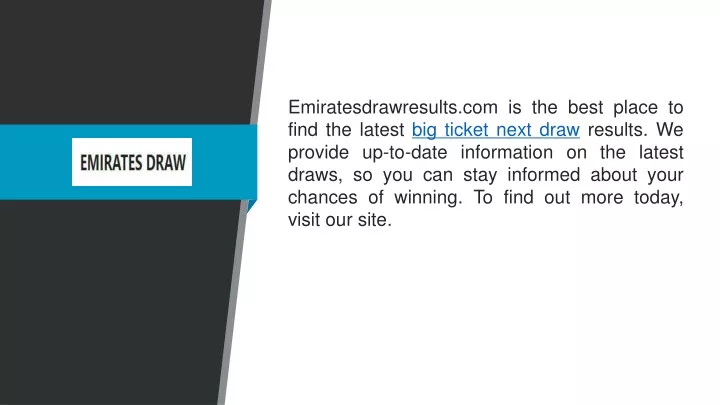 emiratesdrawresults com is the best place to find