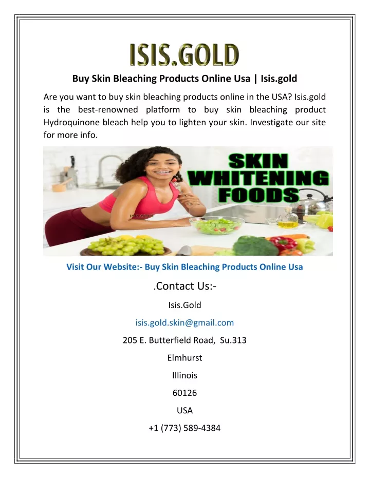 buy skin bleaching products online usa isis gold