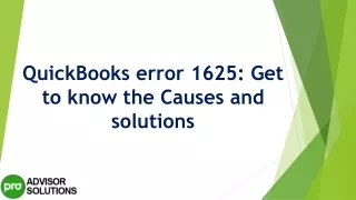 quickbooks error 1625 get to know the causes and solutions