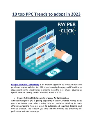 10 top PPC Trends to adopt in 2023 - Search Results Media