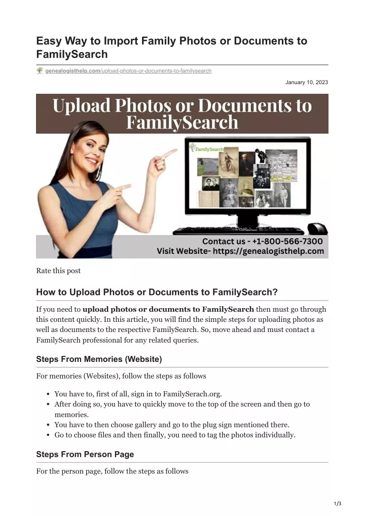 easy way to import family photos or documents