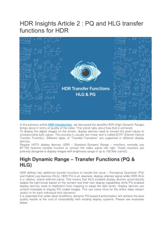 hdr insights article 2 pq and hlg transfer