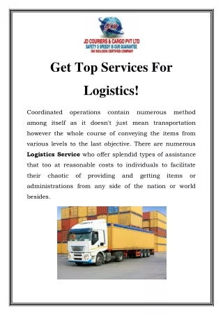 Logistics Service in Mumbai Call-9870813466