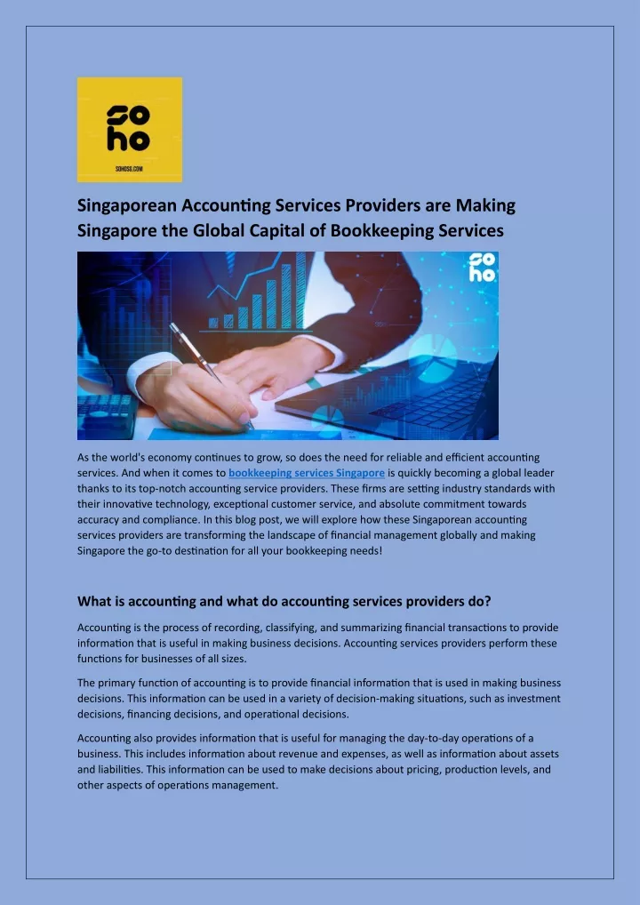 singaporean accounting services providers