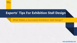 Experts' Tips For Exhibition Stall Design