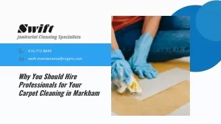 Carpet Cleaning Services in Markham, Toronto and Near By Areas