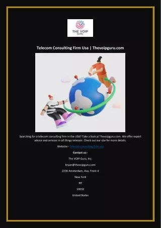 telecom consulting firm usa thevoipguru com