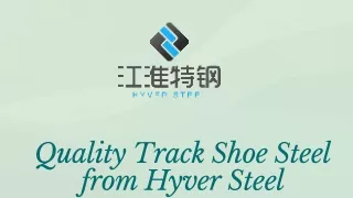 Quality Track Shoe Steel from Hyver Steel