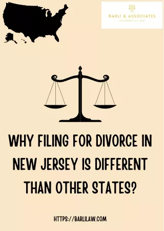 Why filing for divorce In New Jersey is different than other states?