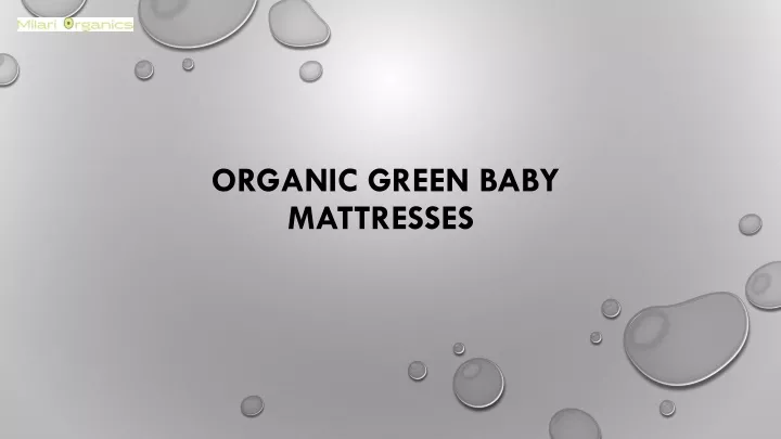 organic green baby mattresses