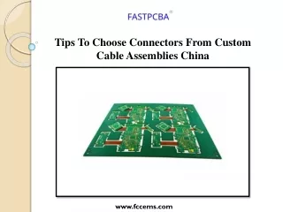 Tips To Choose Connectors From Custom Cable Assemblies China