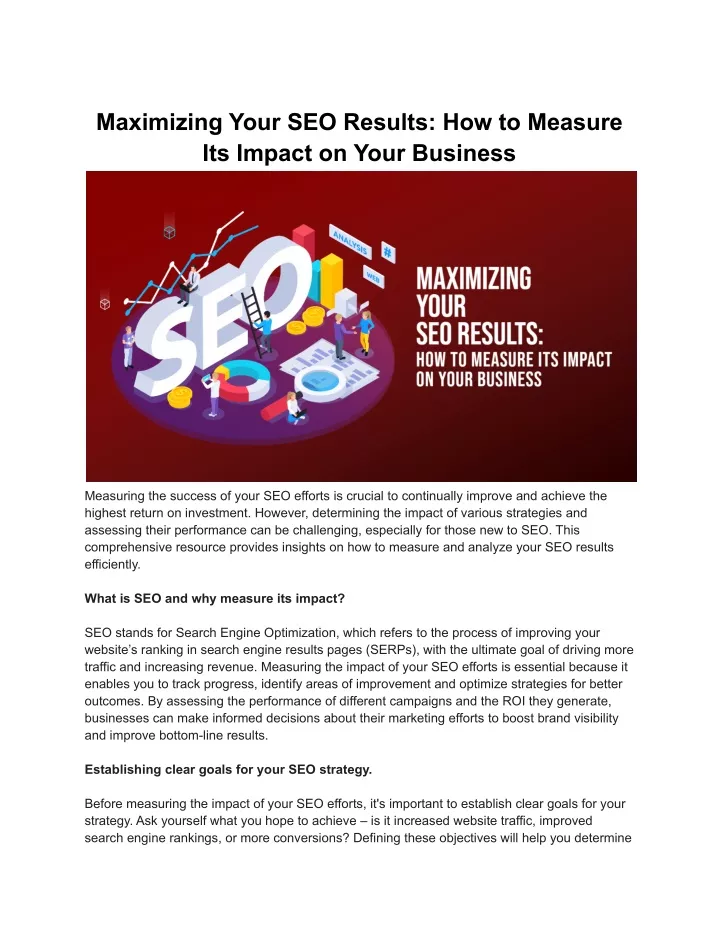 maximizing your seo results how to measure