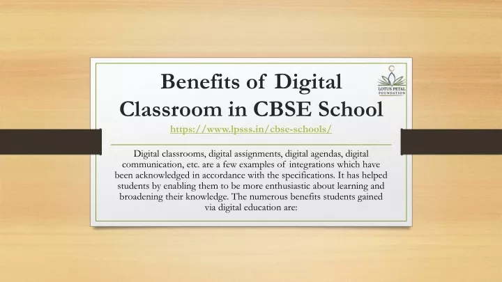 benefits of digital classroom in cbse school https www lpsss in cbse schools