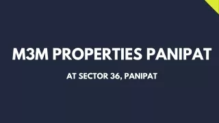 m3m properties panipat