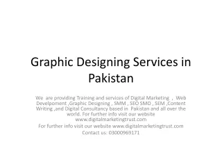 Graphic Designing Services in Pakistan