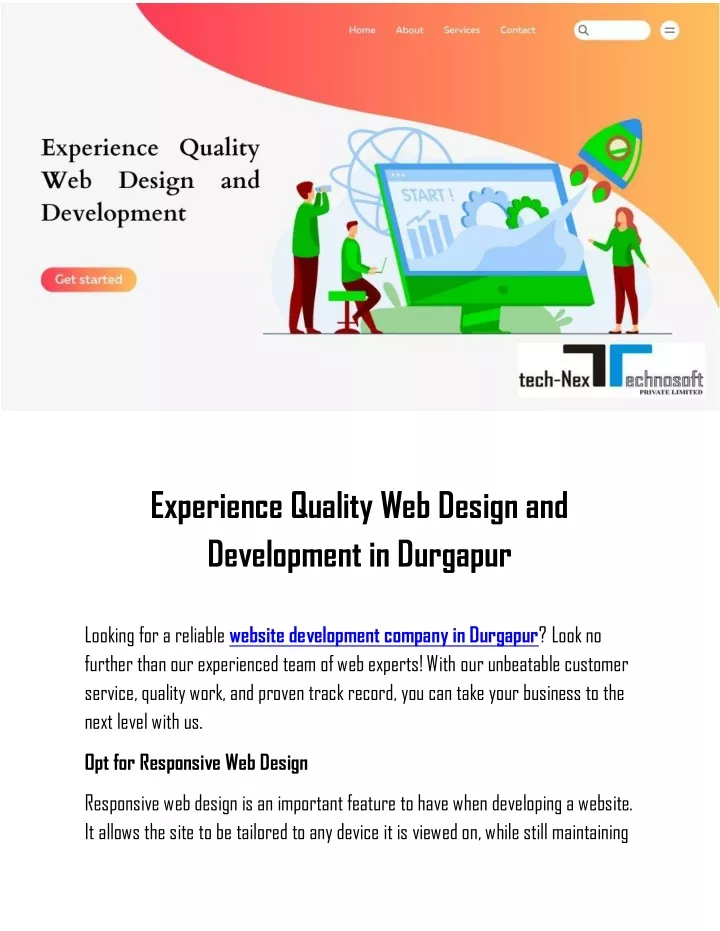 experience quality web design and development