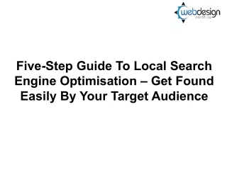 five step guide to local search engine