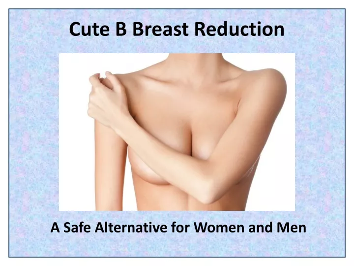 cute b breast reduction