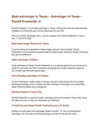 Best astrologer in Texas  (1)