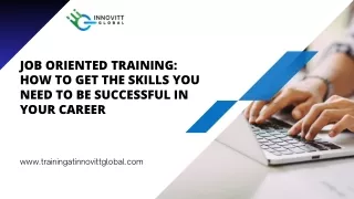Job Oriented Training in Lucknow