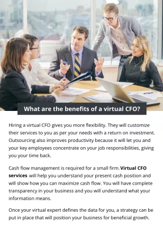 what are the benefits of a virtual cfo