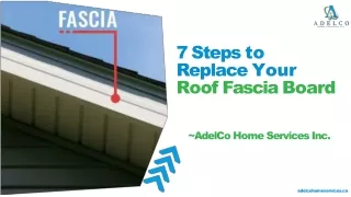 7 steps to replace your roof fascia board