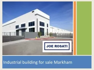 Industrial building for sale Markham