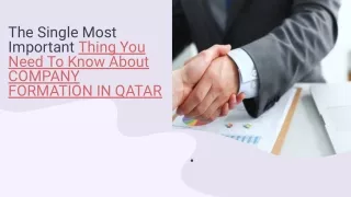 The Single Most Important Thing You Need To Know About COMPANY FORMATION IN QATAR