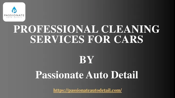 professional cleaning services for cars by