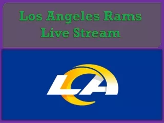 Los Angeles Rams Live Stream