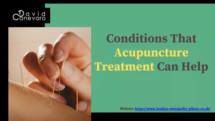 conditions that a cupuncture treatment can help