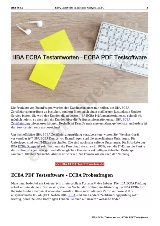 iiba ecba