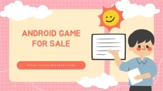 Android Game For Sale