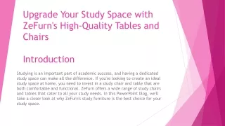 Upgrade Your Study Space with ZeFurn's High-Quality Tables