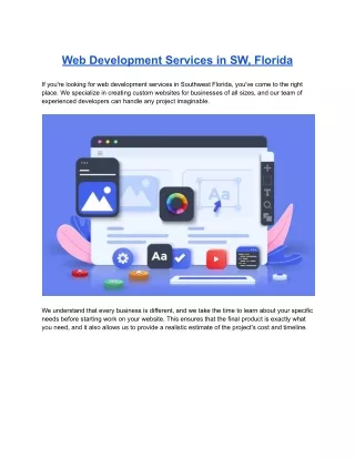 web development services in sw florida