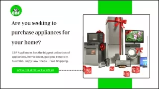 Are you seeking to purchase appliances for your home