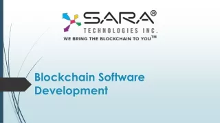 Leveraging Blockchain Software Development to Empower Businesses - Sara Technolo