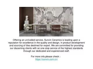 offering an unrivalled service sunvin ceramics