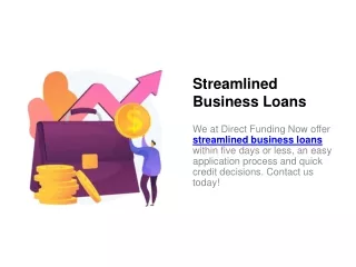 Streamlined Business Loans