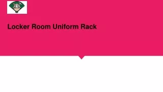 locker room uniform rack