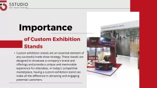 Perfect Custom Exhibition Stand- 5Studio