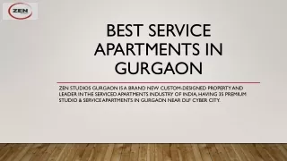 Best Zen Service Apartments In Gurgaon