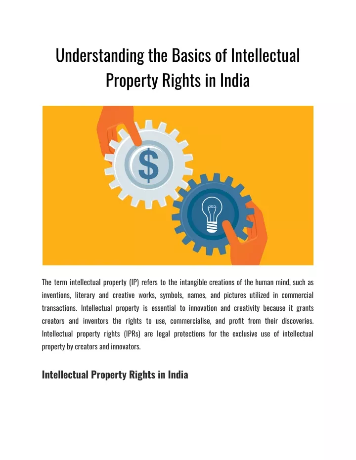 understanding the basics of intellectual property