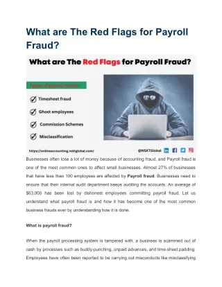 What are The Red Flags for Payroll Fraud