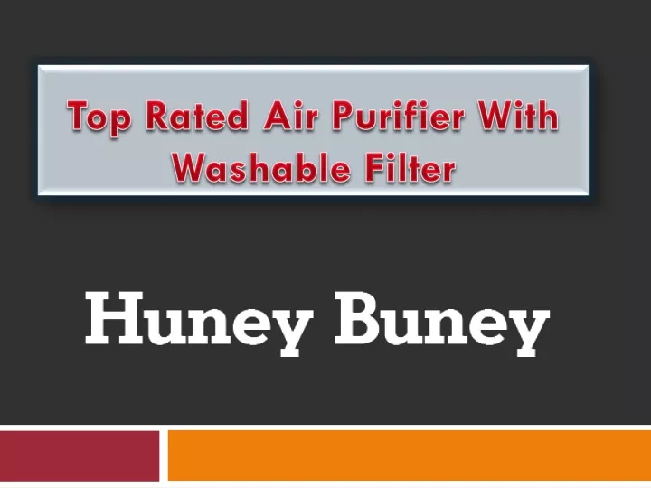 top rated air purifier with washable filter