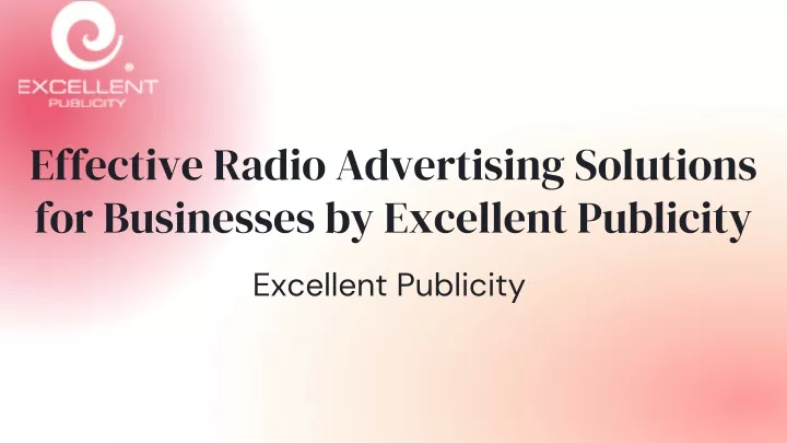 effective radio advertising solutions